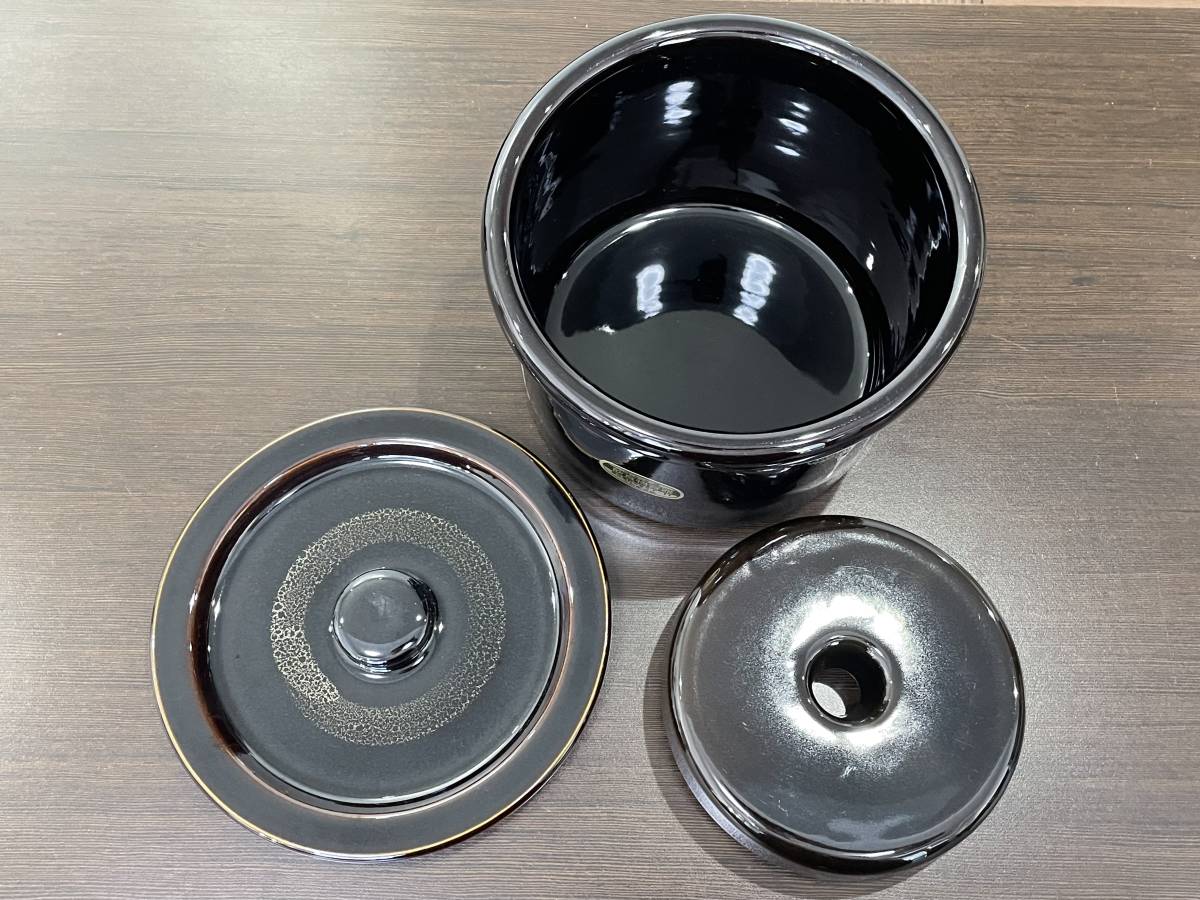 常滑焼 久松 かめ 丸壺蓋付 2号 3.6L の通信販売 - 常滑焼 久松 かめ