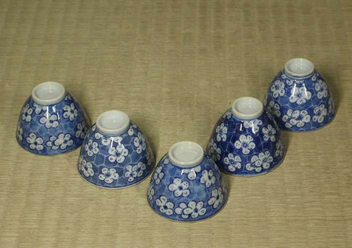 中国美術 煎茶碗 青花 口径約5.8㎝ 東Y8-0728☆2F OUT 新