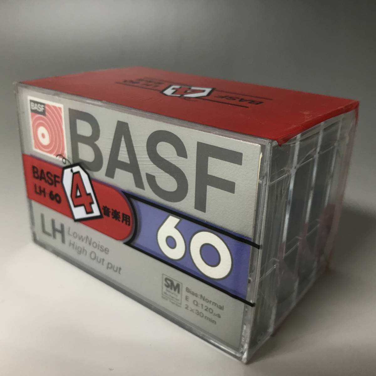 KG3/12　未使用 未開封 カセットテープ BASF LH-60 4本セット Low Noise High Out put 音楽用 カセット テープ 録音