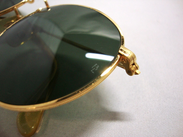 希少Vintage B&L RayBan ROUND METALラウンド メタルG15 USA金ゴールド