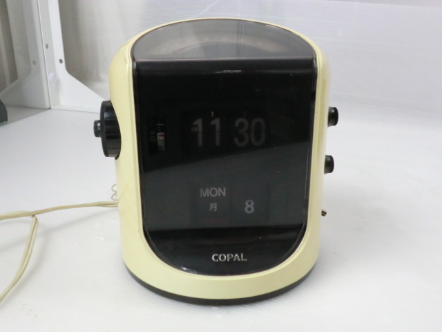  COPAL コパル FP-330 パタパタ時計 レトロな時計 ラジオ受信確認 パタパタ時計とアラームは動作しないかと(一般)｜売買されたオークション情報、yahooの商品情報をアーカイブ公開 - オークファ 置時計