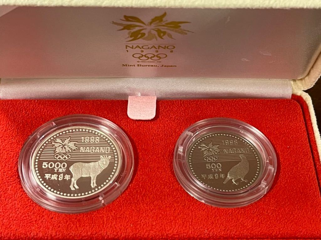 1円スタート】長野オリンピック 貨幣セット 額面5，500円相当