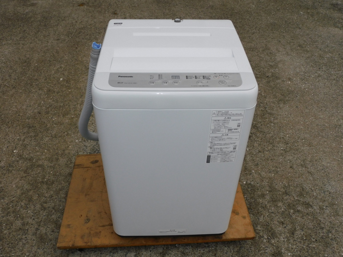 静か!/2020年製/美品】Panasonic 全自動洗濯機 NA-F60B13 6kg からみ 