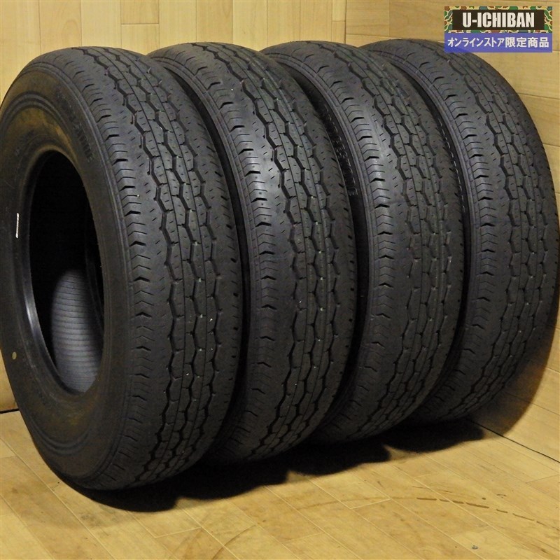 195/80R15 107/105N LT ブリヂストン ECOPIa RD613 2021年製 新車外し 4本価格 BS エコピア 純正装着 中古良品 ハイエース キャラバン◇003