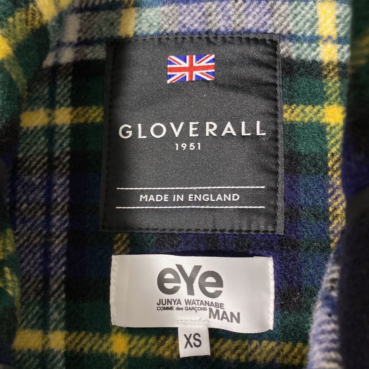 新品同様 AD 2020 junya GLOVERALL レザー 中綿 ダッフル コート XS 