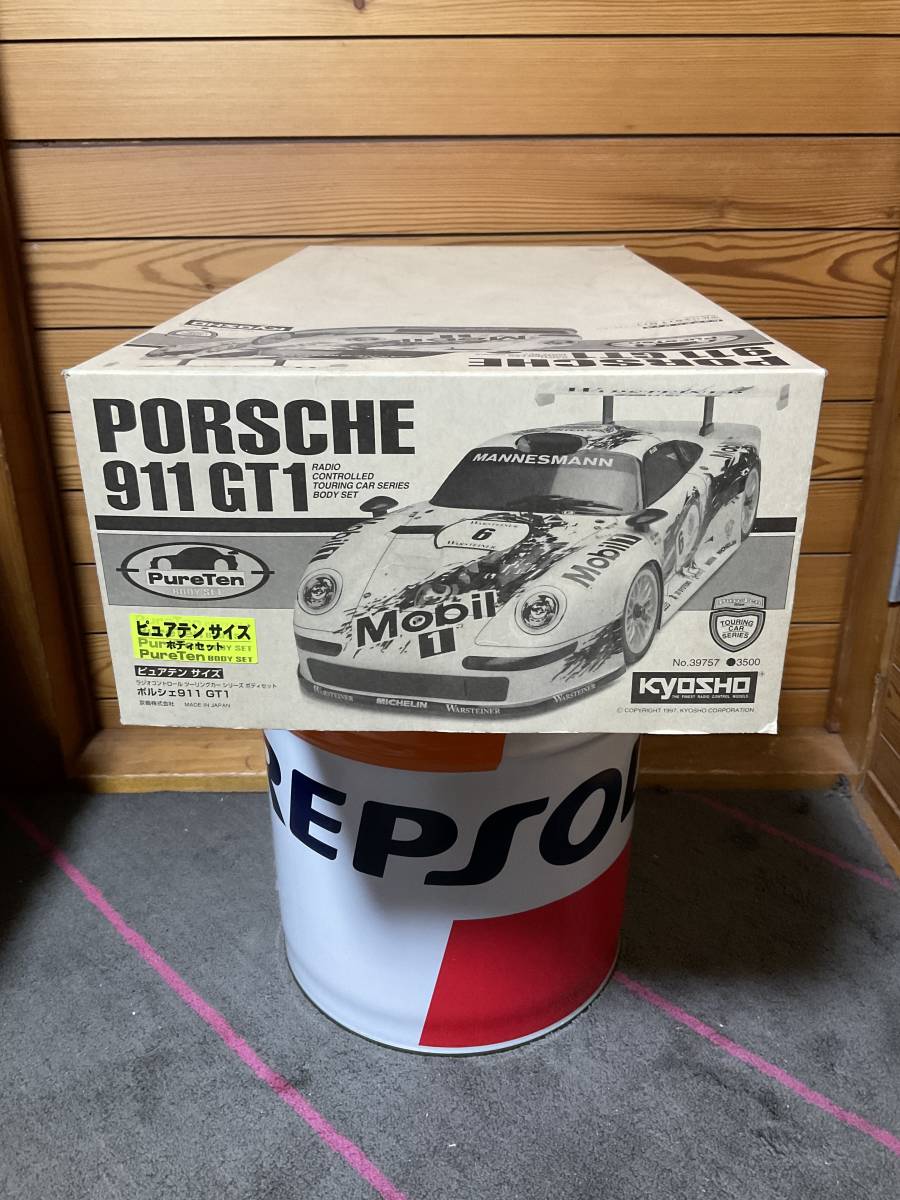 極上清掃済】京商ピュアテンGP10 ポルシェ911☆新品サーボ2個付き☆