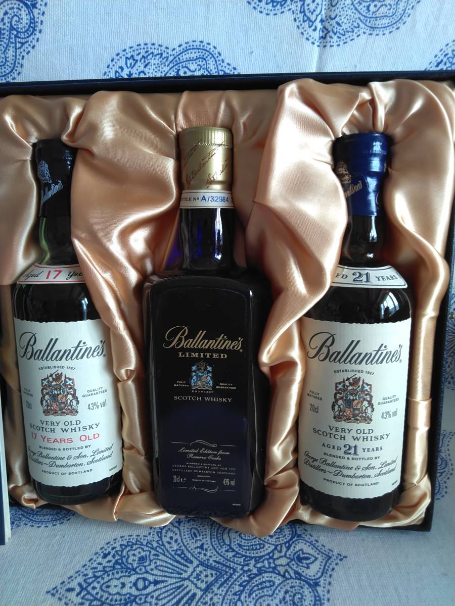バランタイン THE PREMIUM COLLECTION 三本セット未開栓 Ballantines