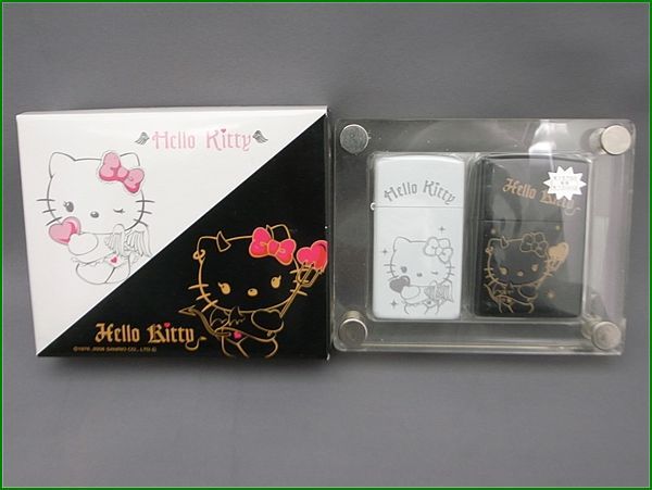 未使用】ZIPPO ジッポー ハローキティ 天使と悪魔 ペア ジッポ ペア