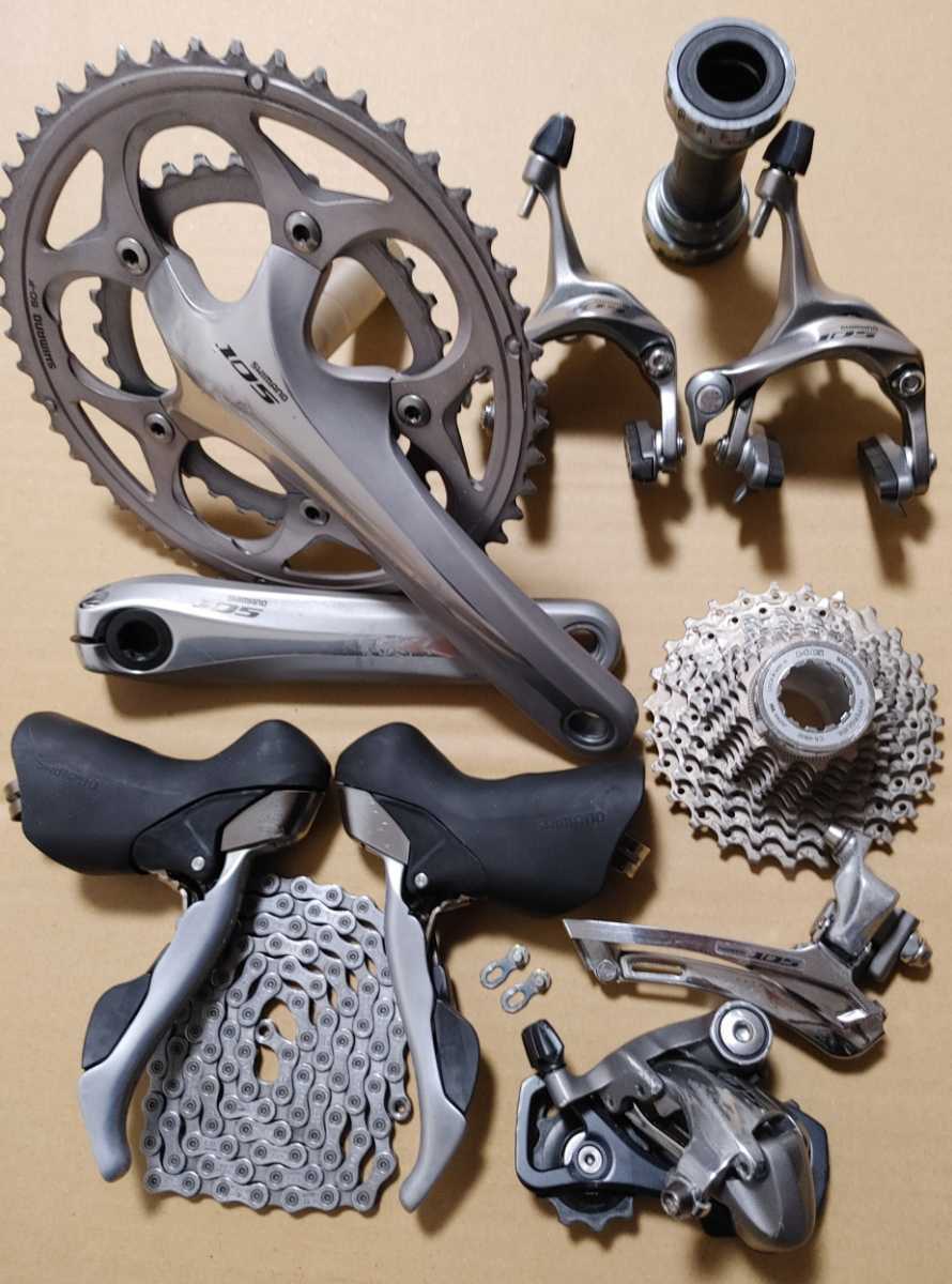 105 5700 10s グループセット シルバー 0 1 シマノ コンポーネント