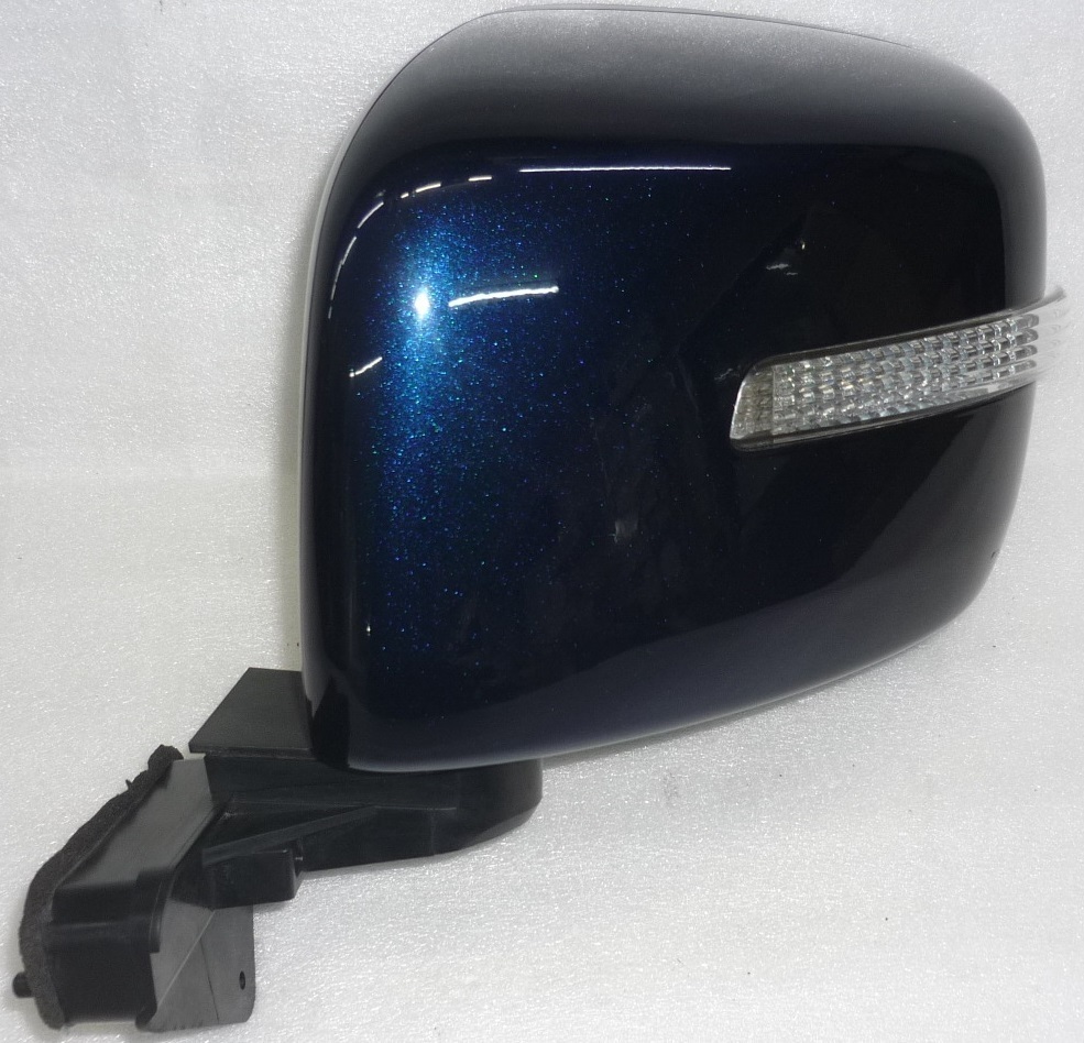 ●新品金属製ギアでＯ/Ｈ済●ワゴンＲスティングレー（ＭＨ２３Ｓ）純正ウィンカードアミラーZJPブルー左/助手席側　中古下取りします。