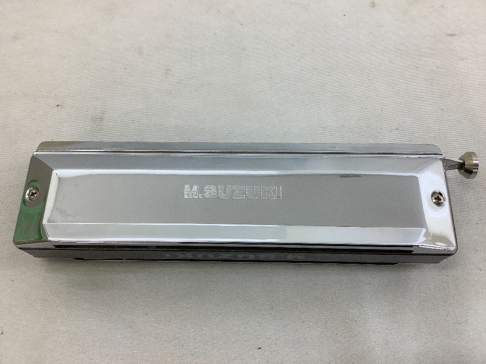 SUZUKI スライド式クロマチックハーモニカ SCX-56 説明書に書き込み有 中古品 ACB_3