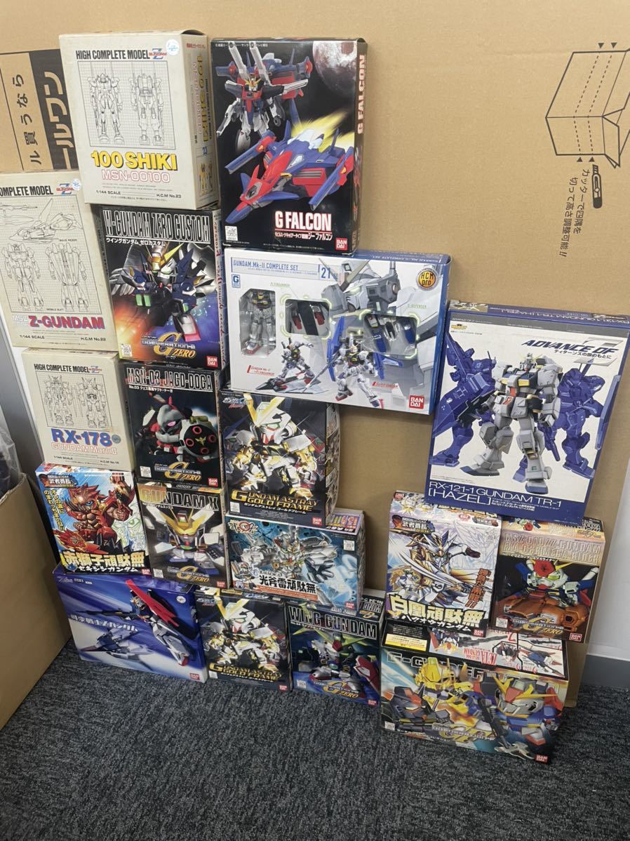 未組立 ガンプラ ガンダム バンダイ BANDAI プラモデル 機動戦士ガンダム ガンダムプラモデル 18点まとめ売り　SDガンダムシリーズ