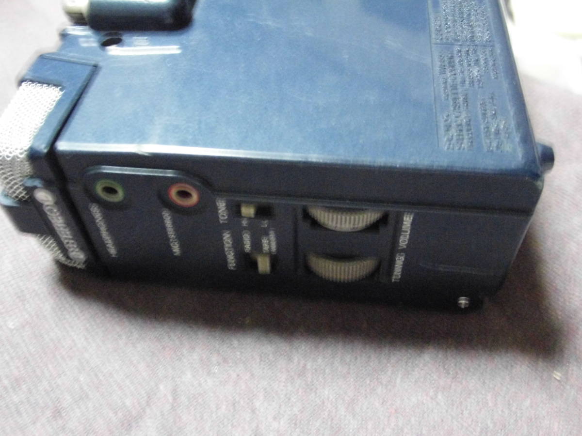 SONY WA-55 ステレオ ラジオカセットレコーダー FM/AM 通電、ラジオOK