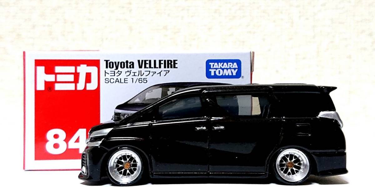 トミカ カスタム改造 トヨタ ヴェルファイア 深リム 21インチ風 
