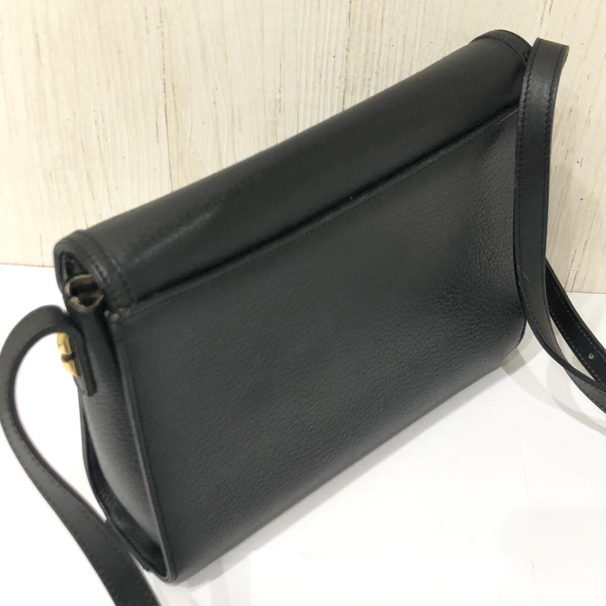 バーバリーズ ヴィンテージ チェック ポシェット ショルダー バッグ 黒 