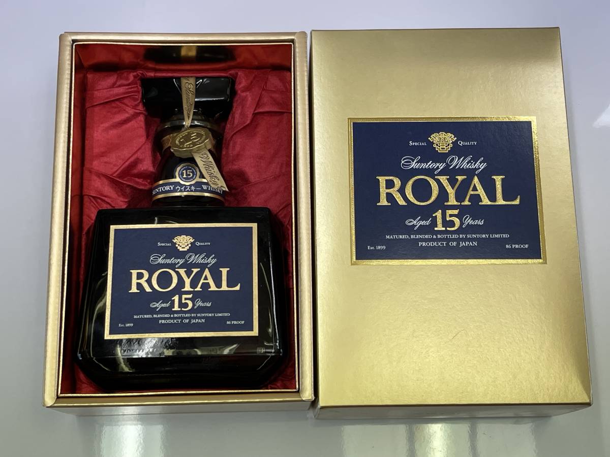 古酒 / 未開栓 SUNTORY WHISKY ROYAL 15年 ブルーラベル 700ml 43 