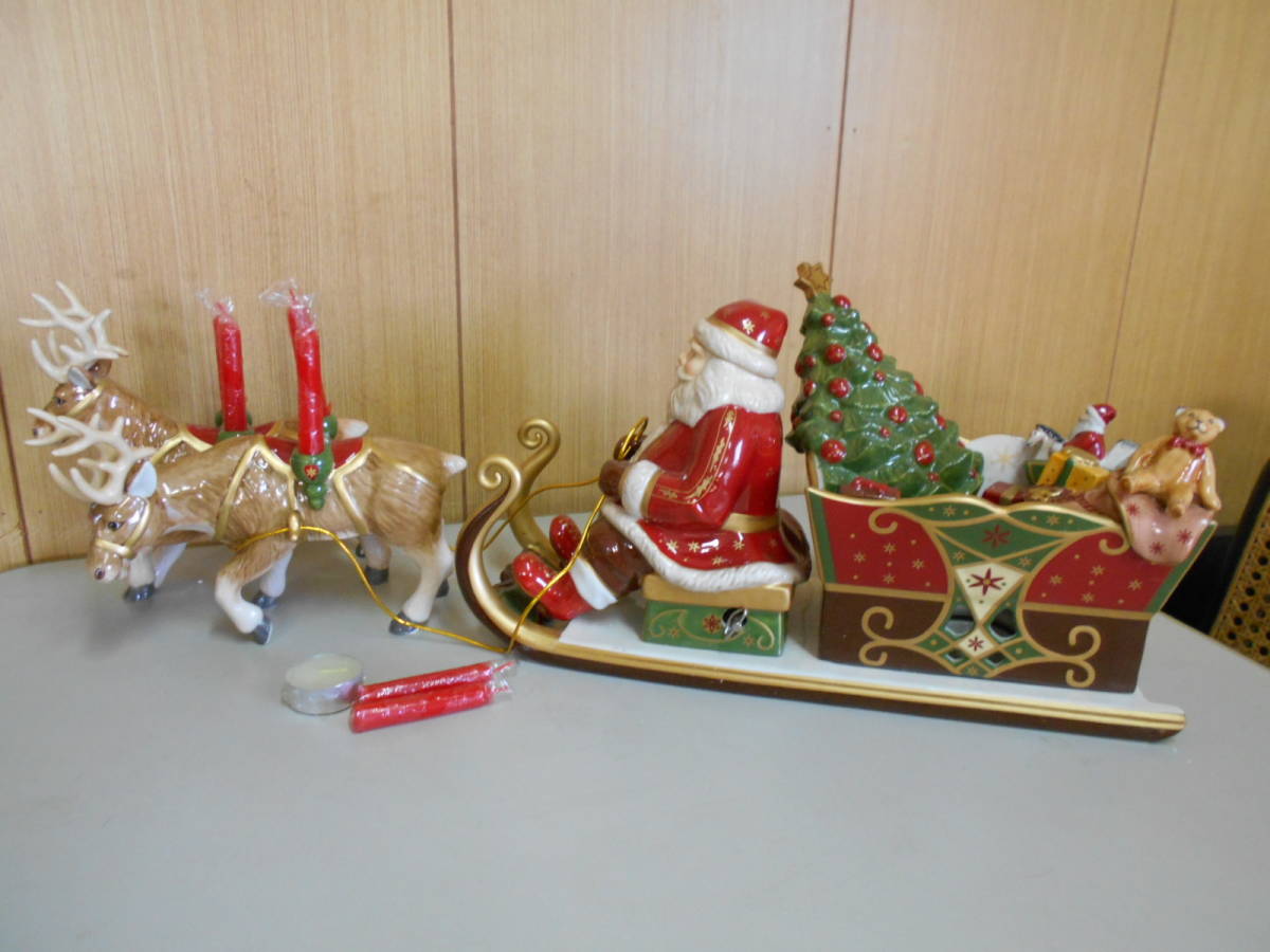 Villeroy&Boch ビレロイボッホ Christmas Toys Memory サンタスレイライド クリスマスメモリー キャンドル