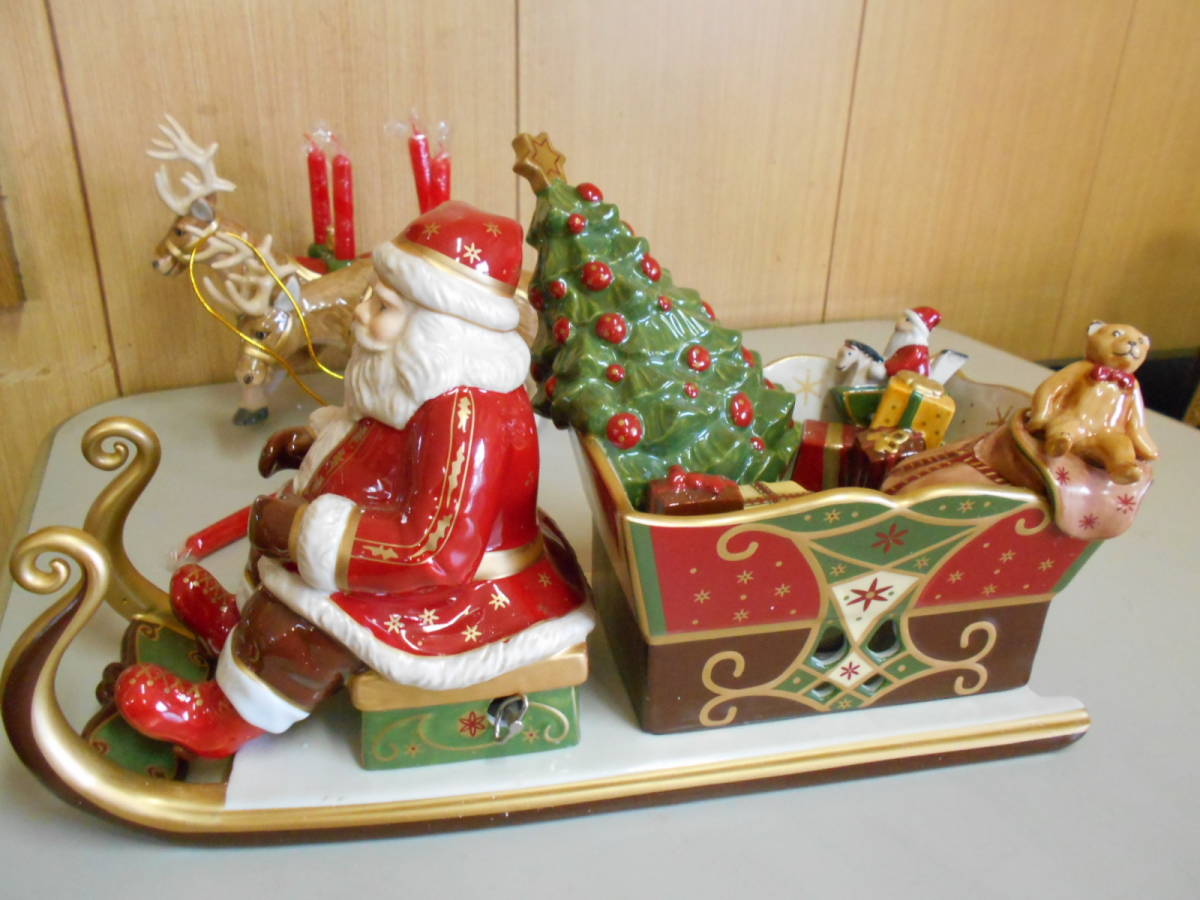 Villeroy&Boch ビレロイボッホ Christmas Toys Memory サンタスレイライド クリスマスメモリー キャンドル