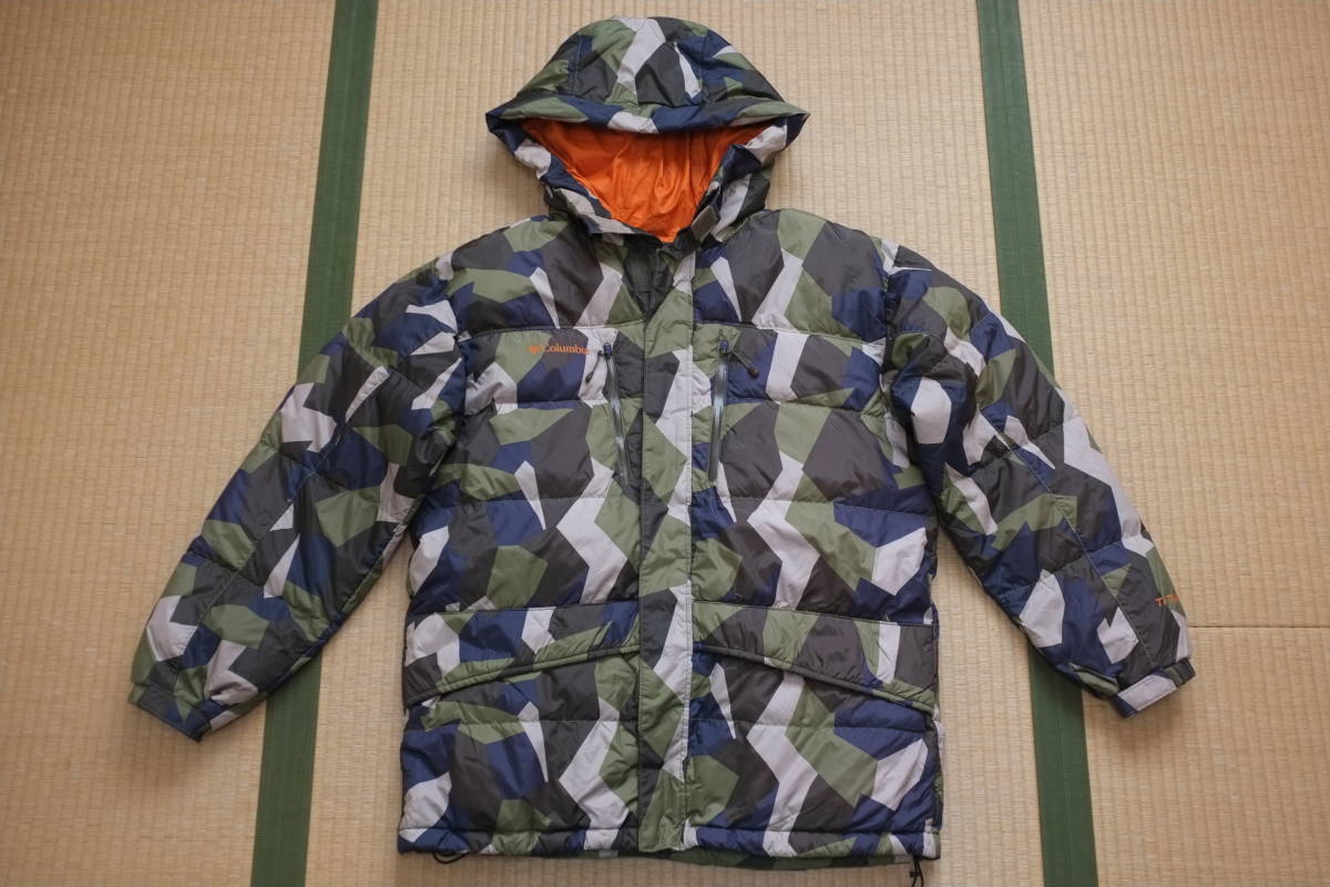 Columbia TITANIUM ダウンジャケット・フード付き size MEN