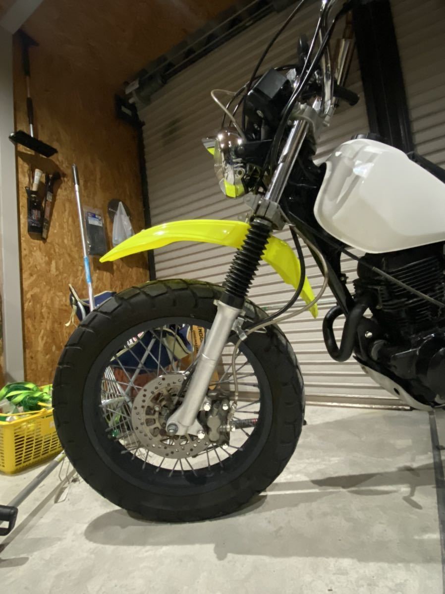 tw200 tw225 フロントフェンダー アップフェンダー ヤマハ _1