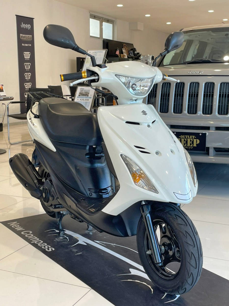 スズキ/アドレスV125S/CF4MA/F468/60，100Km/社外カスタムグリップ