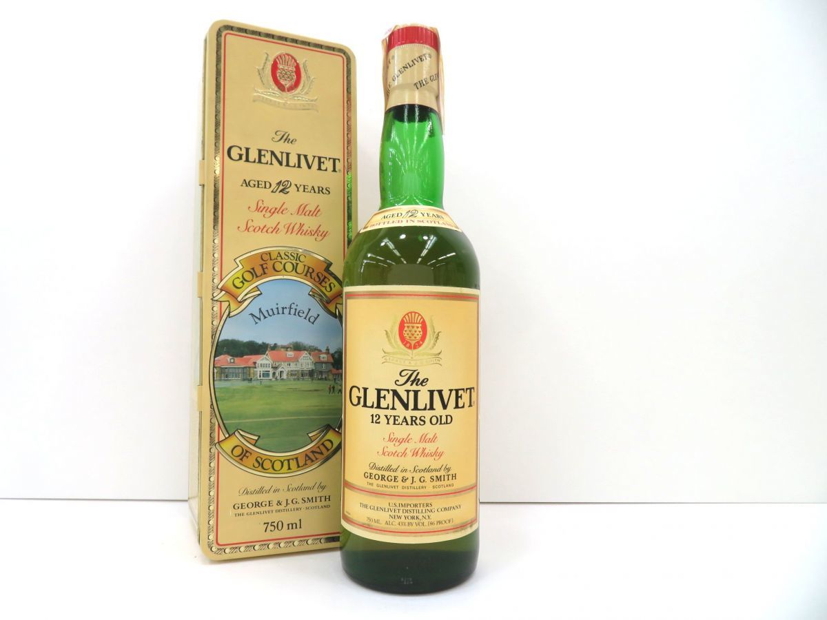 古酒 The GLENLIVET グレンリベット 12年 旧 赤アザミ ピュア シングル 