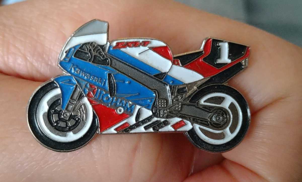 ☆当時物☆伊藤ハム Muzzy カワサキ ZXR-7 Ninja ピンバッジ☆1993年 8