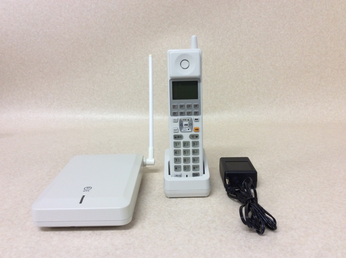 NTT A1-DECL-PS-(1)(W) A1-DECL-CS-(1)(W) コードレス/ビジネスフォン バッテリー/充電器付 【保証付/即日出荷/当日引取可/大阪発】No.13