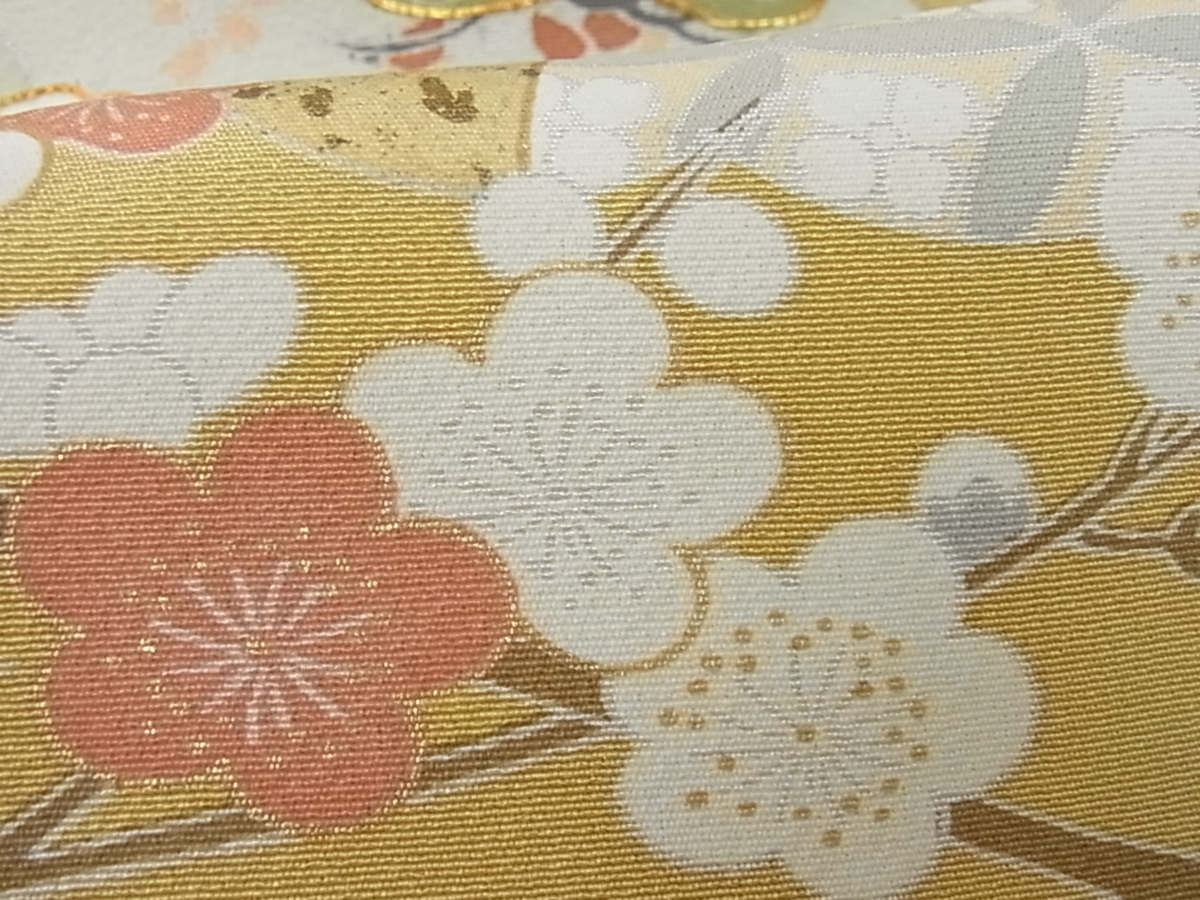 着物屋こころ□極上 訪問着 駒刺繍 地紙重ね文 金彩 ロング丈