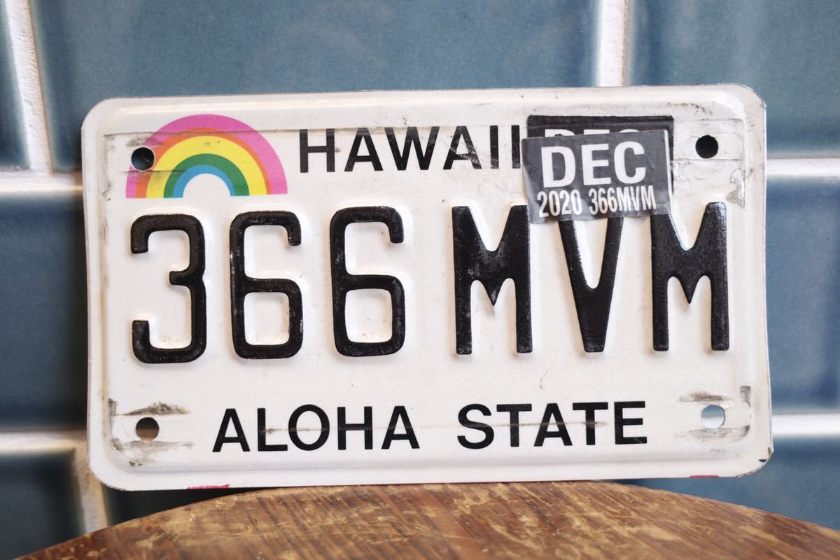 ビンテージ Hawaii ハワイ バイク ナンバープレート 看板 世田谷ベース インテリア ガレージ 看板 売買されたオークション情報 Yahooの商品情報をアーカイブ公開 オークファン Aucfan Com