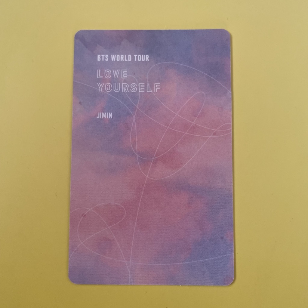 BTS ジミン 防弾少年団 LOVE YOURSELF TOUR JIMIN WORLD IMAGE PICKET