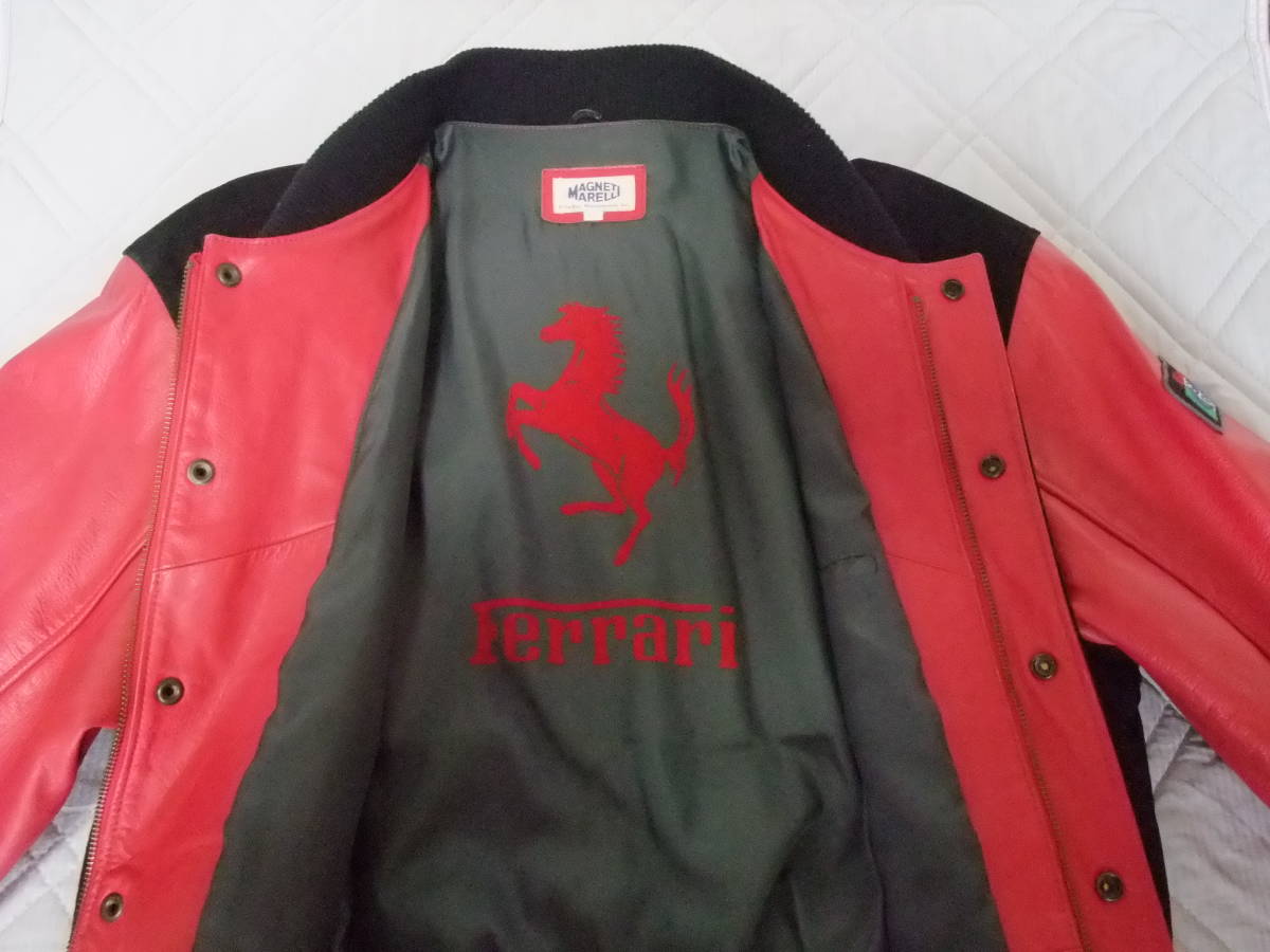 フェラーリ 袖革スタジャン 「MAGNETI MARELLI マグネティマレリ  