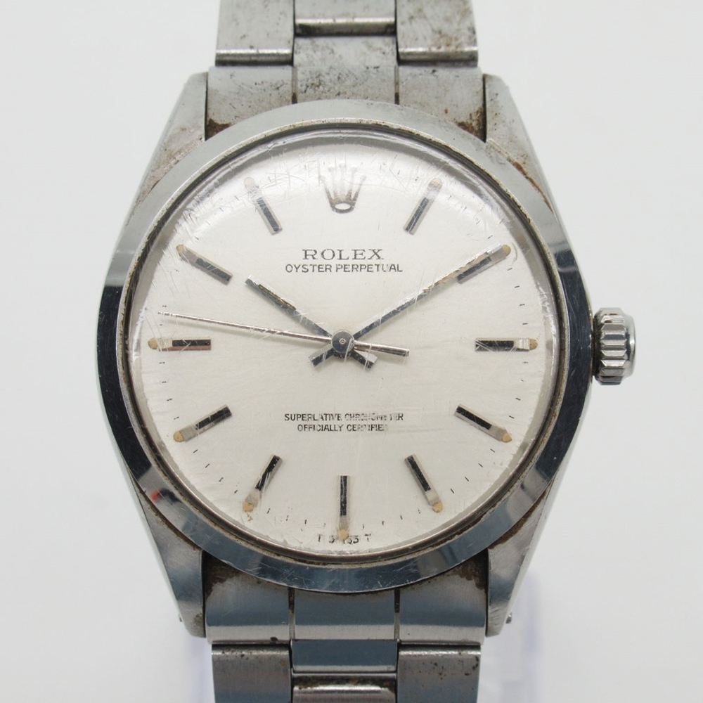 1円～ ROLEX ロレックス オイスターパーペチュアル Ref.1002 SS/AT 不動 現状/ジャンク品 腕時計 メンズ　o6oyfu-1192631【O商品】