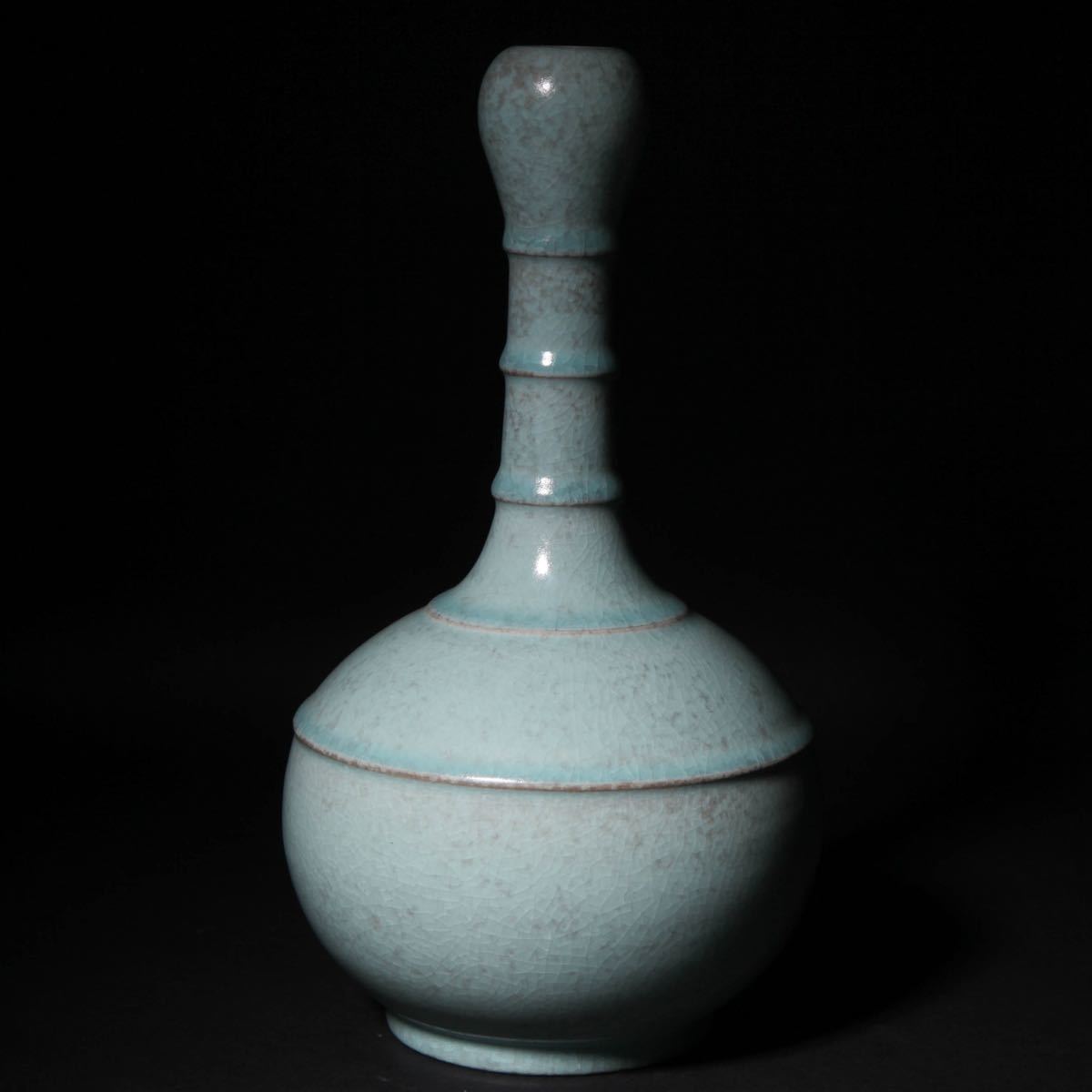 後】AU012 青磁花瓶 古美術 骨董品 古玩 時代物 古道具 中国美術品 