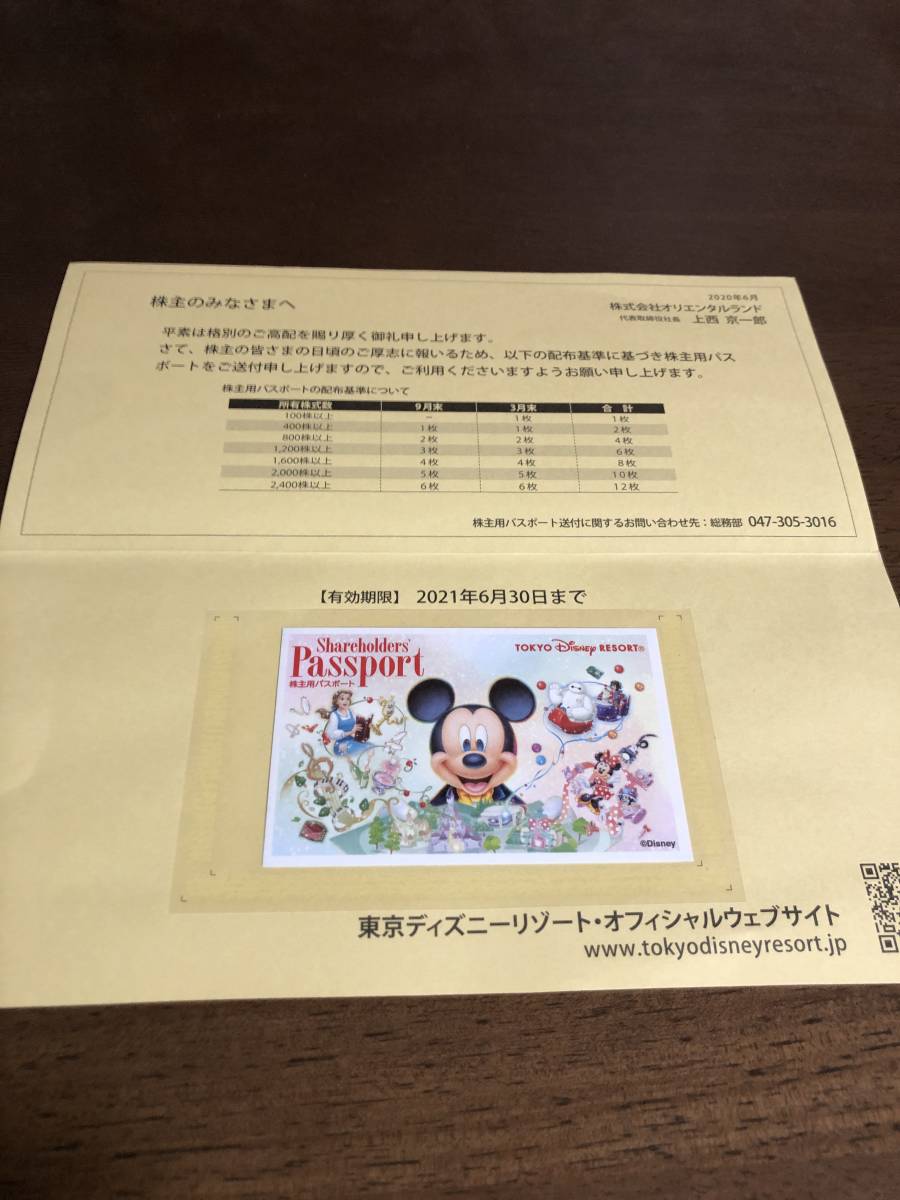ディズニーチケット 株主用パスポート1枚 有効期限2022年1月31日(ディズニーリゾート共通券)｜売買されたオークション情報、yahooの商品情報をアーカイブ公開 - オークファン 東京ディズニーリゾート