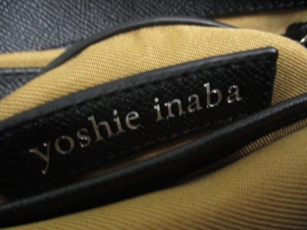 ヨシエイナバ YOSHIE INABA トートバッグ - ストロー×レザー ベージュ 