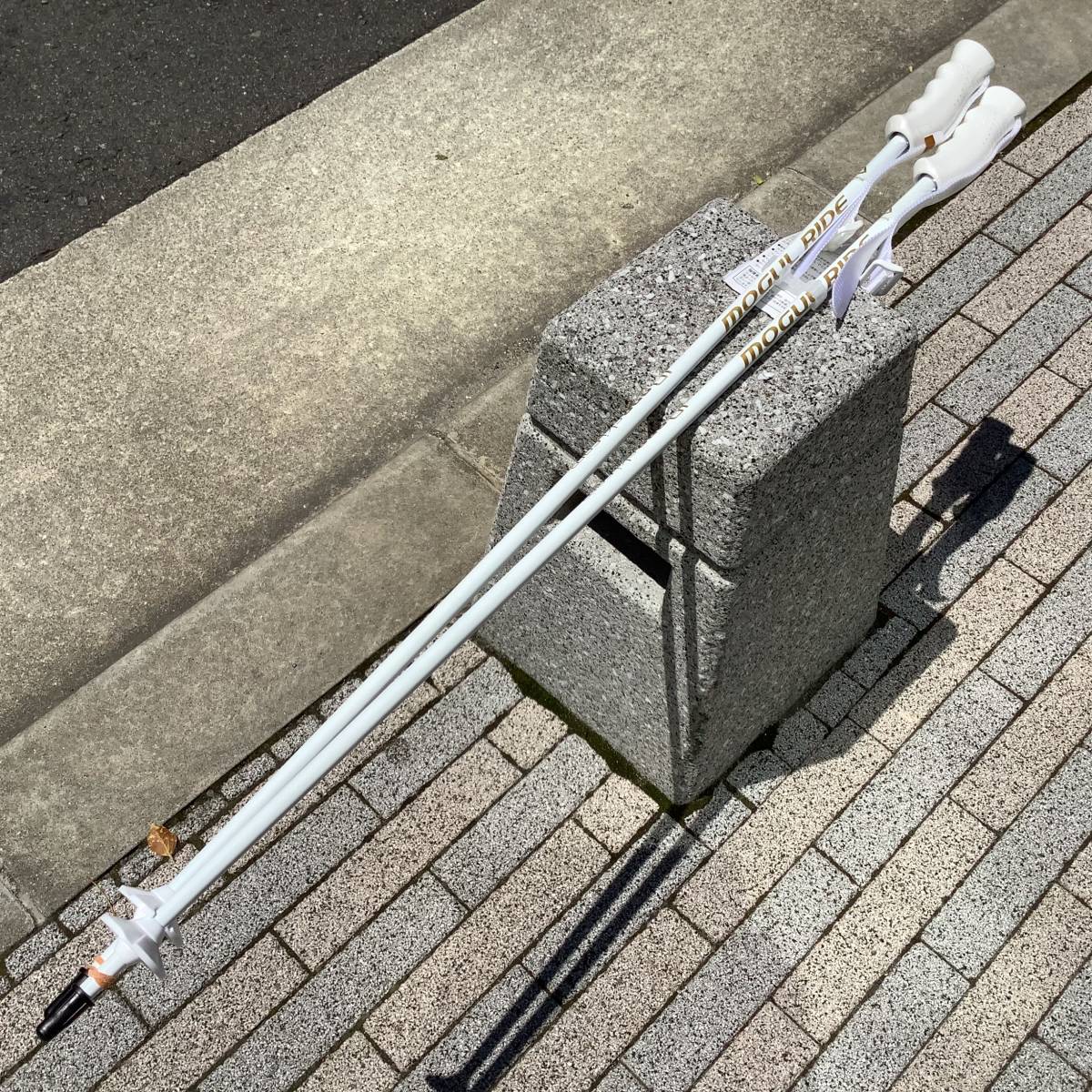 ID one ポール 95㎝ ＭＲ－１３ ホワイト／ゴールド MR-13 １ペア