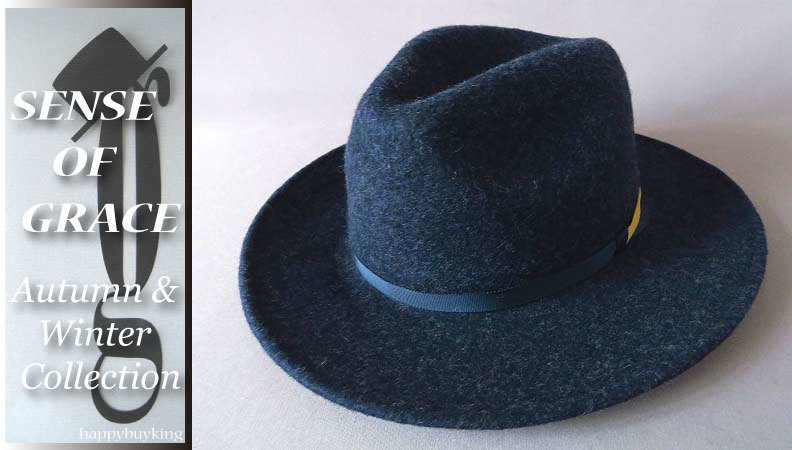 【最新作】 graceグレース ロングブリムフェルトウール中折れハット 紺 定価￥5300 サイズ調節可能 男女兼用 つば広 ジャクソン(ソフト帽)｜売買されたオークション情報、yahooの商品情報をアーカイブ公 ソフト帽