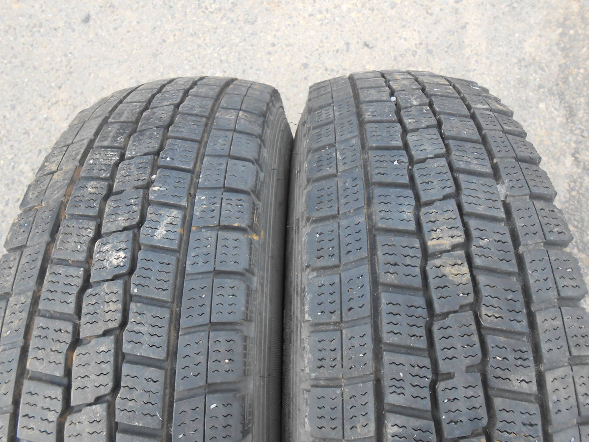 195/80R15 LT トヨタ純正鉄ホイール ホイールキャップ付き ダンロップ