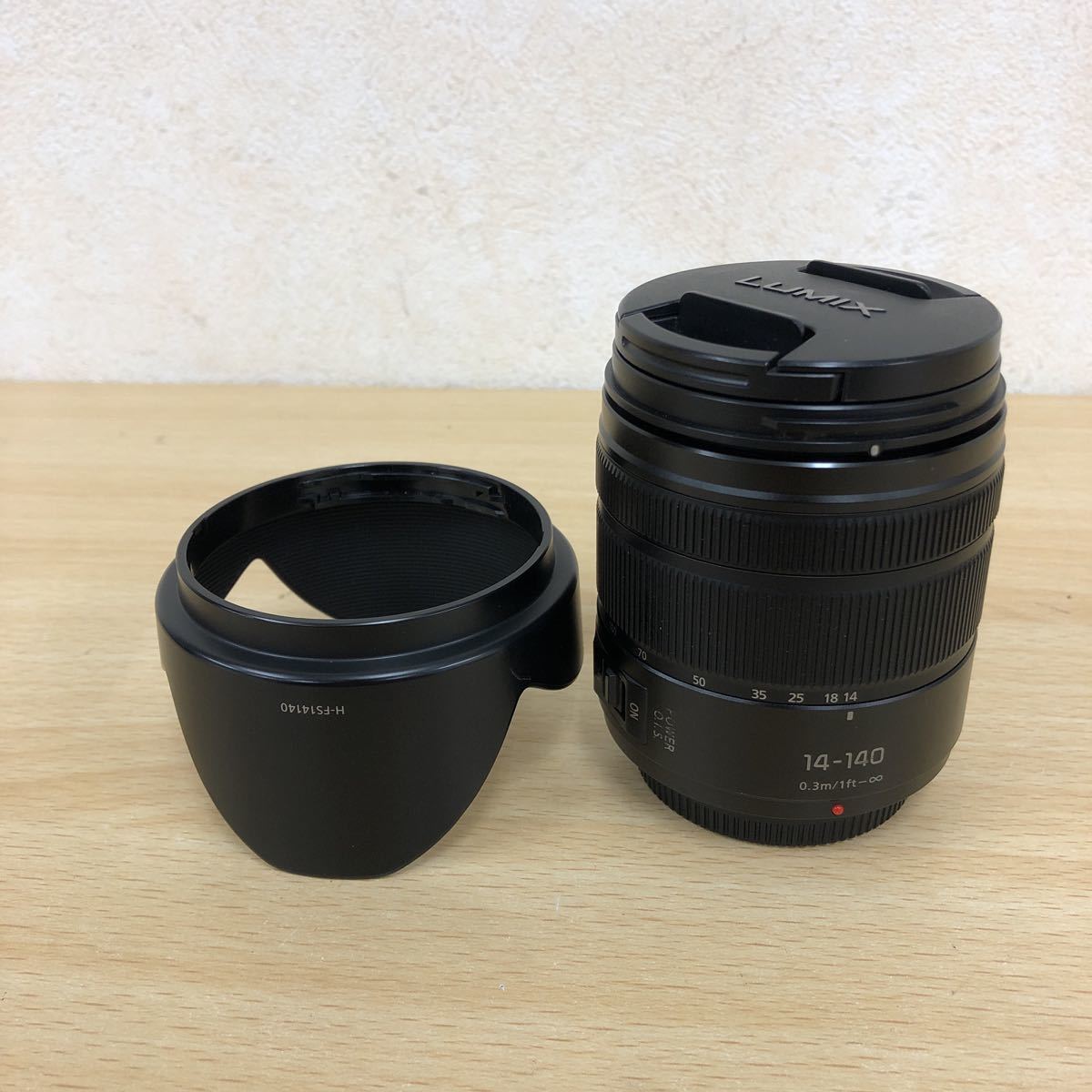 1円～ 中古品 Panasonic LUMIX G VARIO 14-140mm F3.5-5.6 ASPH 望遠レンズ