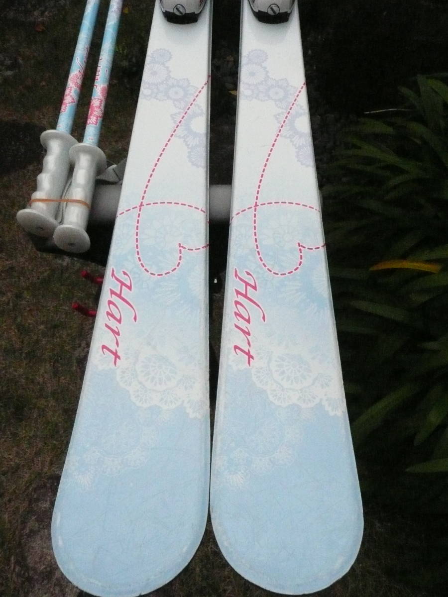 Hartハート 極上ジュニアロッカースキー板(BLU＆WHT) 138cm 105/66/92