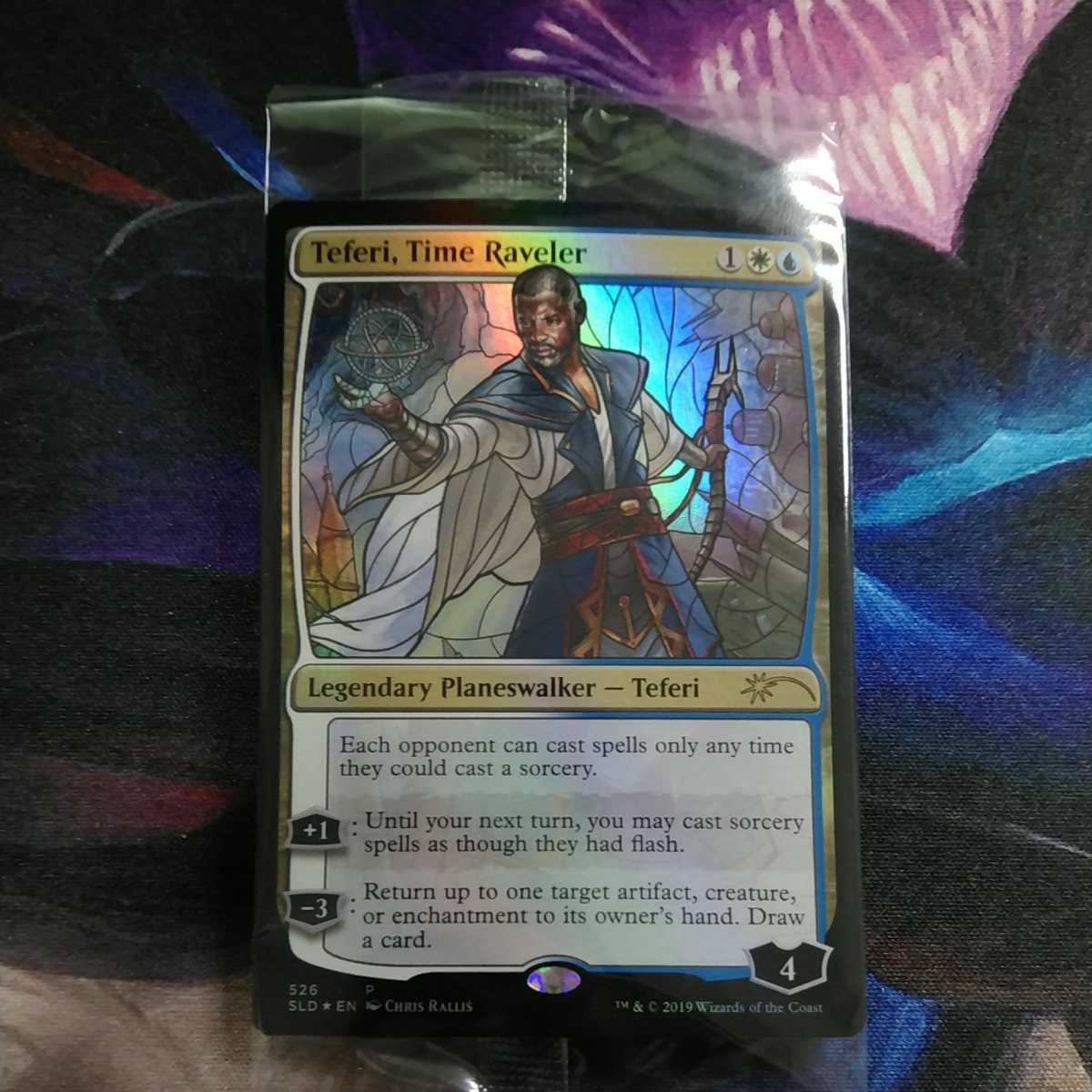 MTG　時を解す者テフェリー　ステンドグラス　foil 全国無料，お買い得】 MTG 時を解す者、テフェリー/Teferi， Time