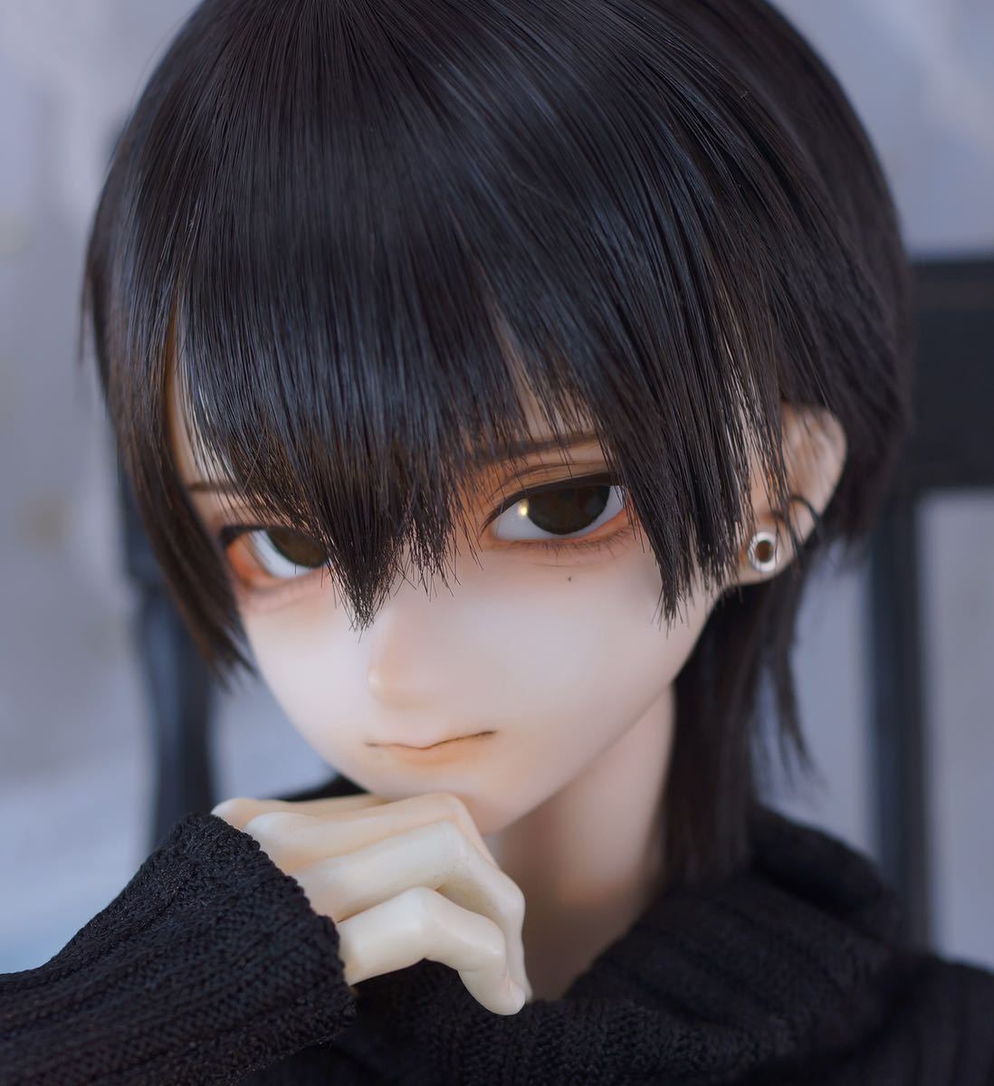 パ*ェ様 ディーラー様製 DDH16カスタムヘッド +衣装+ウィッグ フレッシュ ふにゃほわ DDH-16カスタムヘッド SW肌(難有)+アイ+ウィッグ+おまけ服