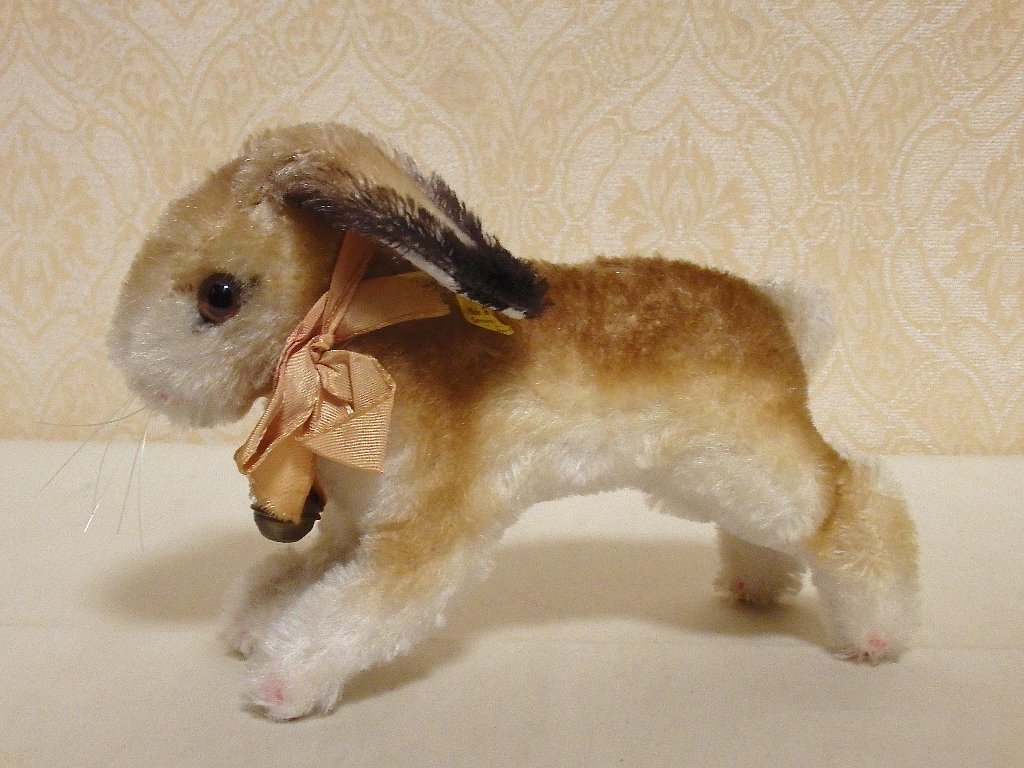 steiffシュタイフ⁄ ビンテージ・うさぎのホッピー ⁄ 14cm・ID完品