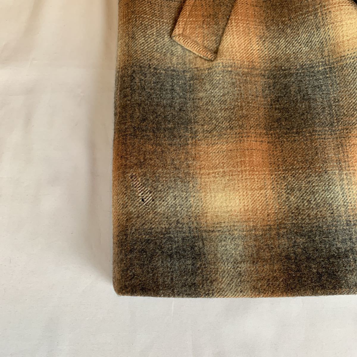 60s PENDLETON OMBRE CHECK WOOL COAT ヴィンテージ ビンテージ ペン 