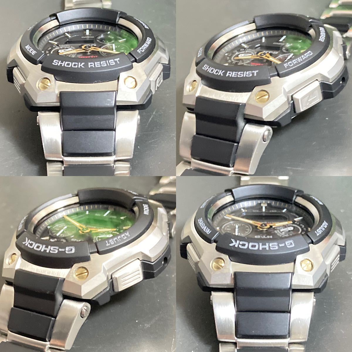 極美品 G-SHOCK MTG-1500-9AJF MT-G タフソーラー 電波受信 電波 