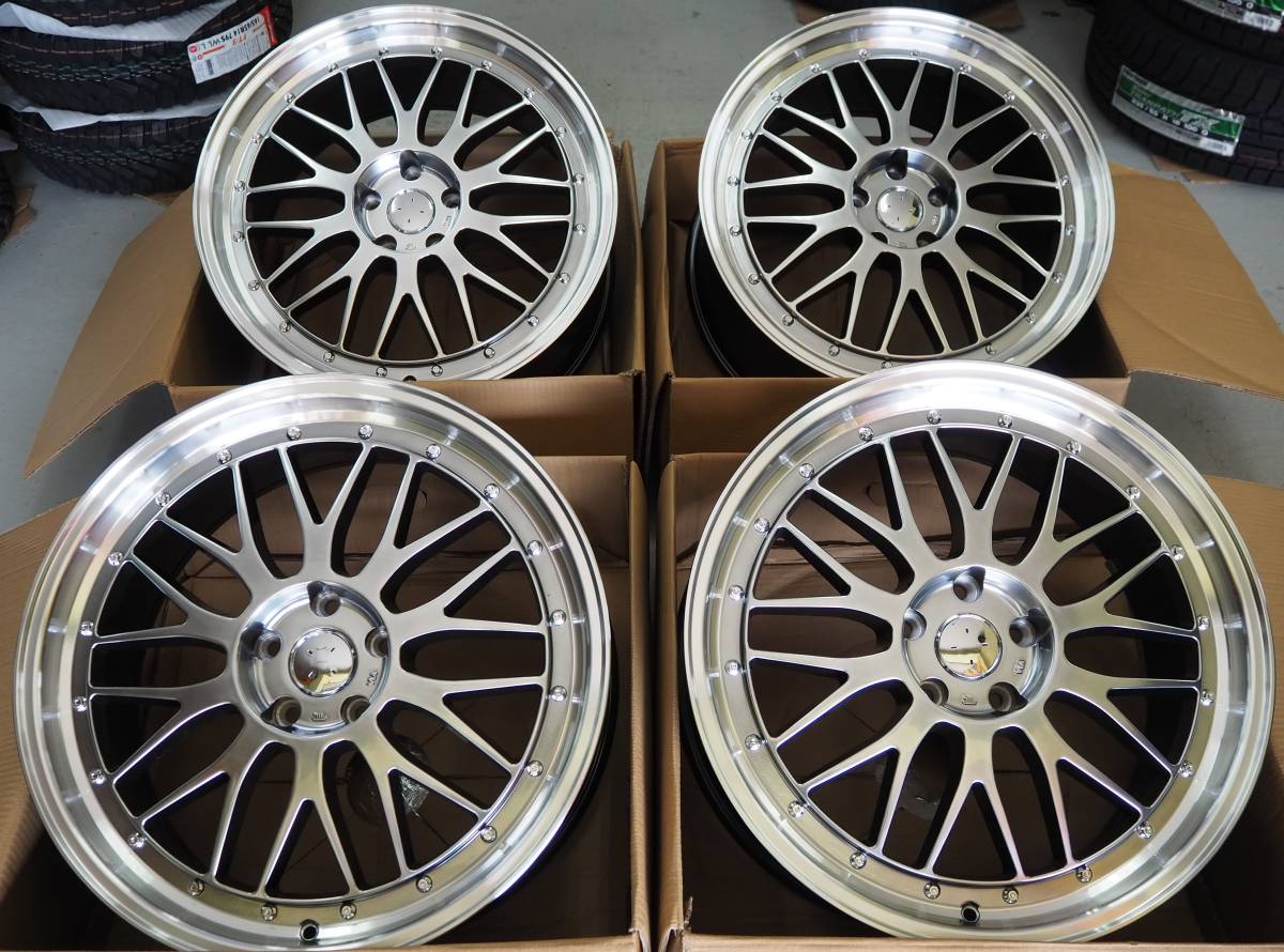 アウトレット品 深リム 人気のメッシュ 20inch 8.5J+38 9.5J+42 5H114 