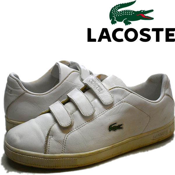 1点物 ラコステlacoste白ベルクロスニーカー古着メンズ28レディースokアメカジ90sストリート スポーツmixレザーシューズ靴ワニ 28 0cm 売買されたオークション情報 Yahooの商品情報をアーカイブ公開 オークファン Aucfan Com