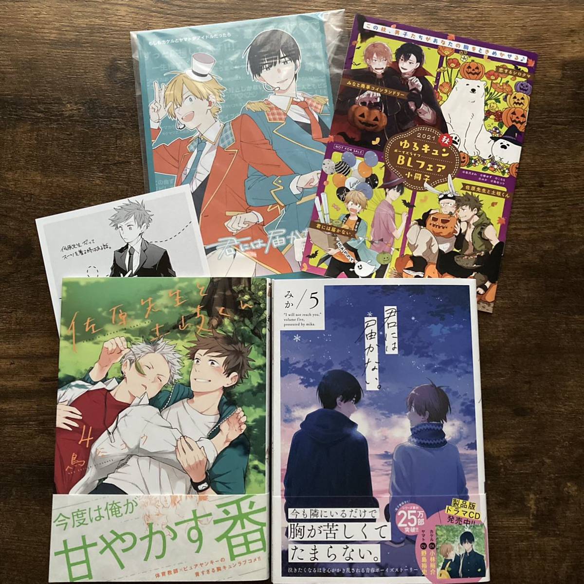 君には届かない 5 みか 佐原先生と土岐くん 4 鳥谷コウ アニメイト 限定セット 小冊子 イラストカード ゆるキュンblフェア 小冊子 ボーイズラブ 売買されたオークション情報 Yahooの商品情報をアーカイブ公開 オークファン Aucfan Com