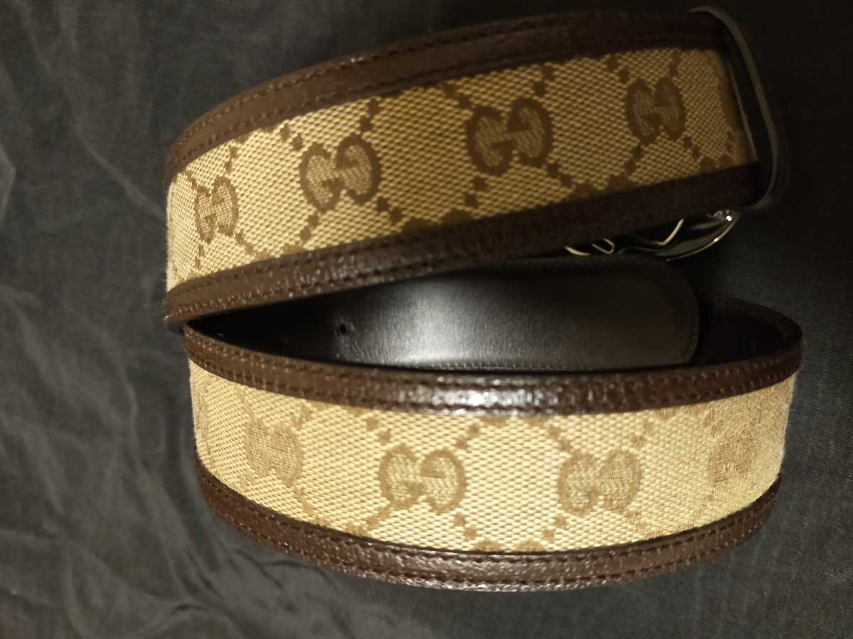 Gucci グッチ メンズ レディース ベルト バックル シマライン 品 ｓ ｍ サイズ レザー ベルト 売買されたオークション情報 Yahooの商品情報をアーカイブ公開 オークファン Aucfan Com